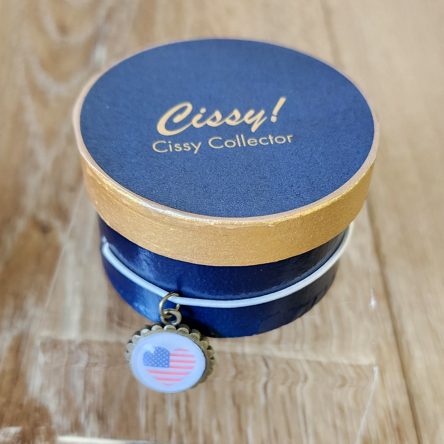 Cissy Navy Hat Box