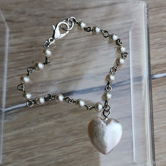 Heart Pearl Necklace