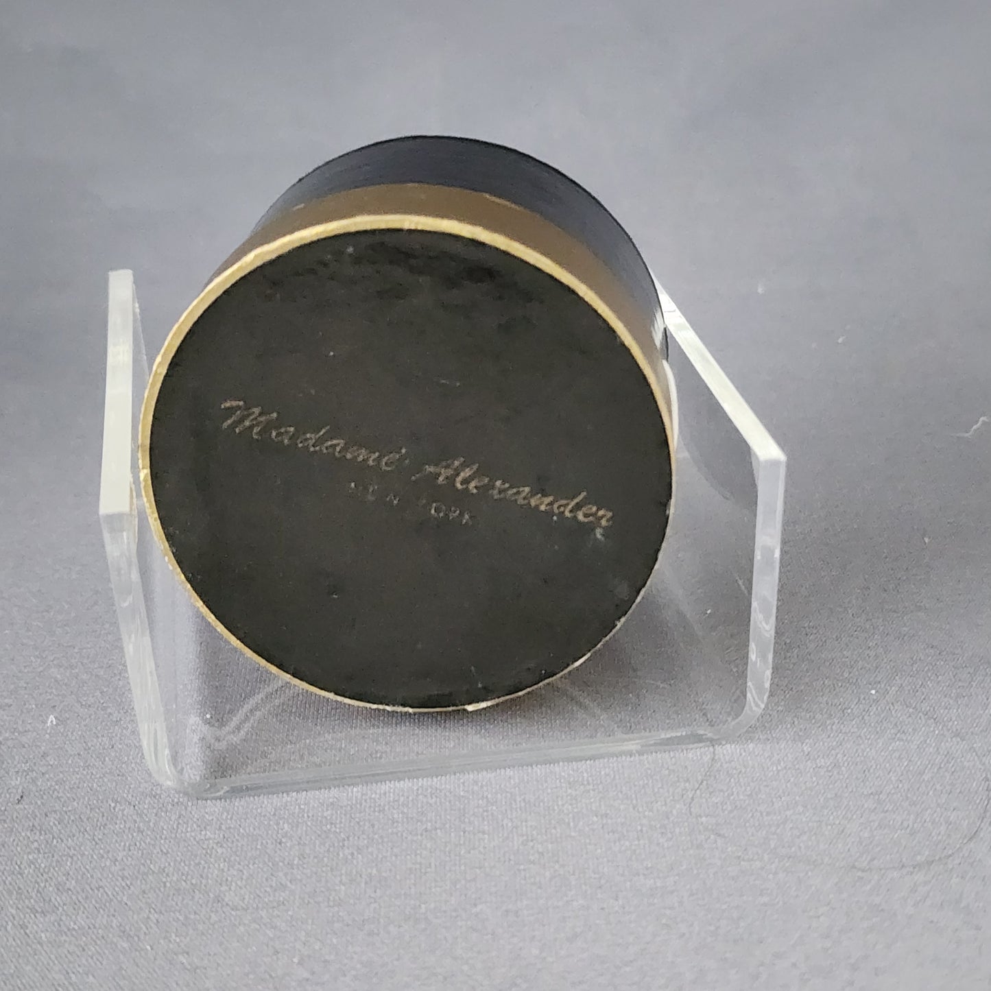 Original BLACK Hatbox, hand writing on bottom